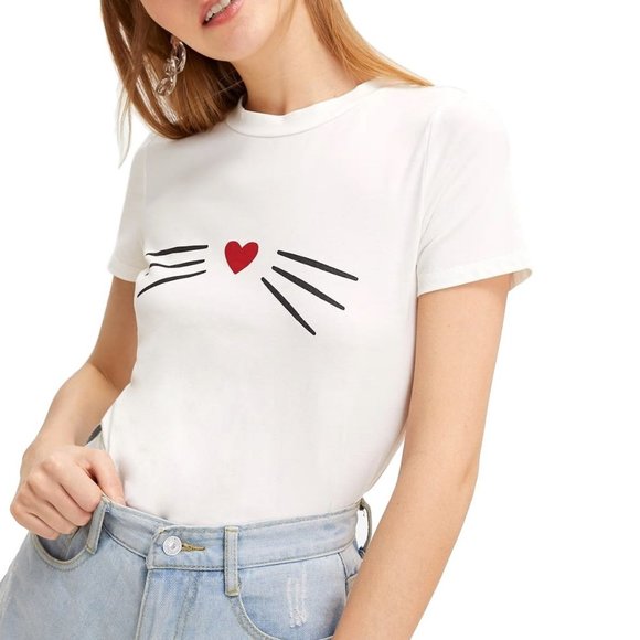Cat Whiskers Graphic Tee - Picture 3 of 10